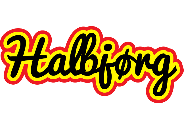 Halbjørg flaming logo