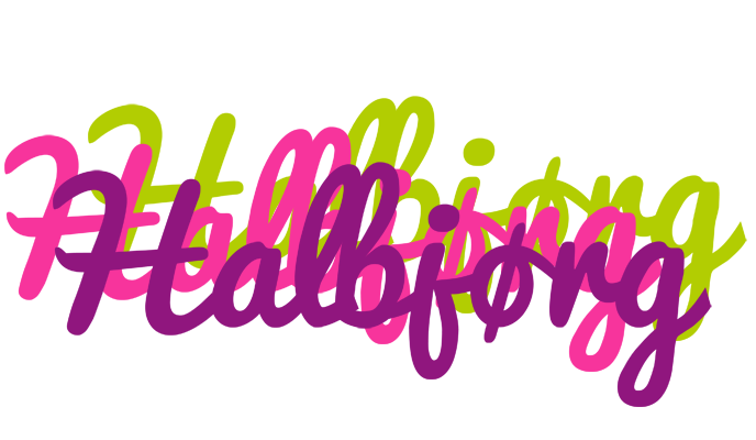 Halbjørg flowers logo