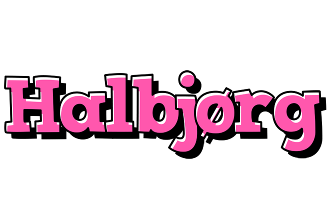 Halbjørg girlish logo