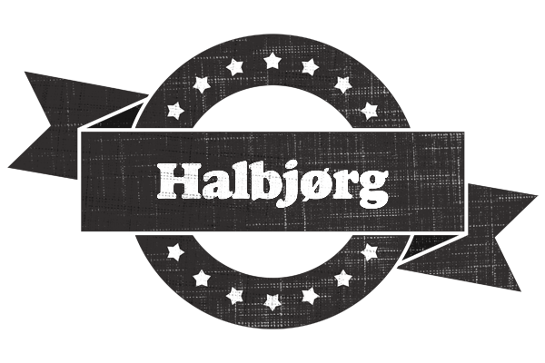 Halbjørg grunge logo