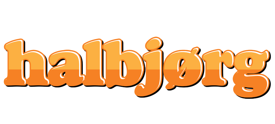 Halbjørg orange logo