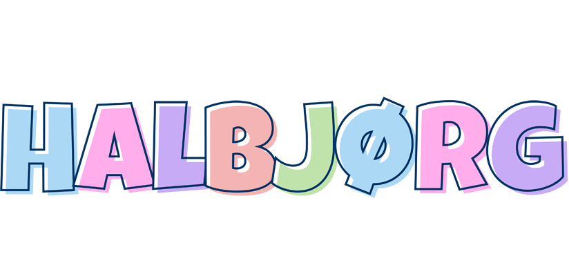 Halbjørg pastel logo