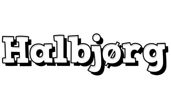 Halbjørg snowing logo