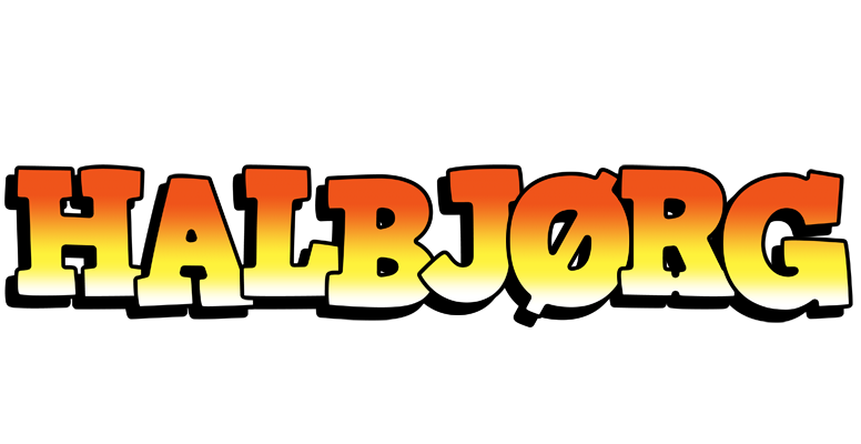 Halbjørg sunset logo