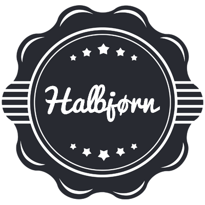 Halbjørn badge logo
