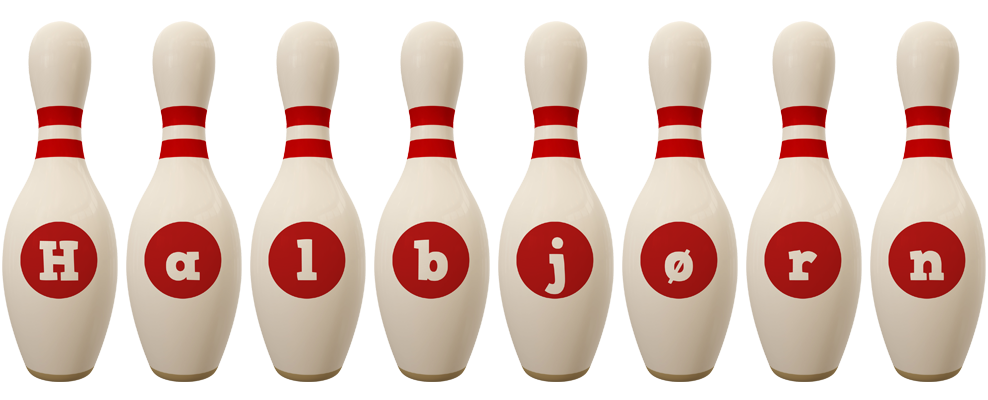 Halbjørn bowling-pin logo