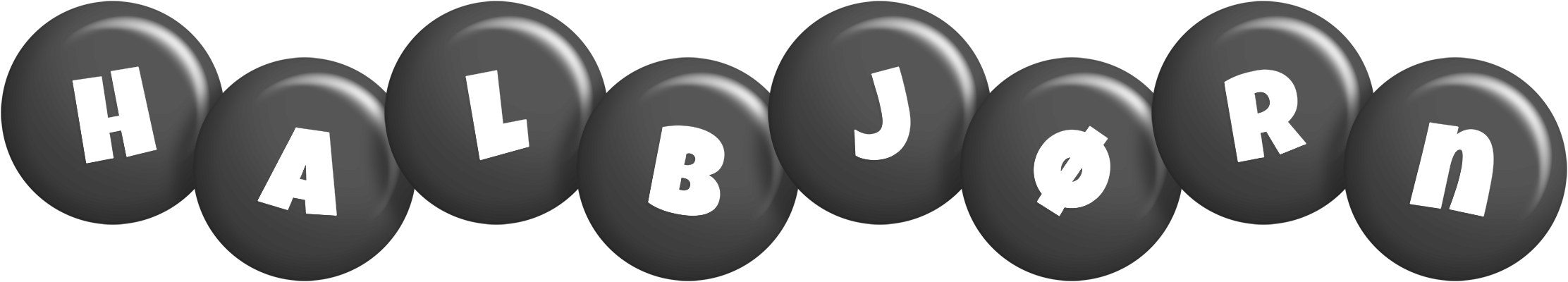 Halbjørn candy-black logo