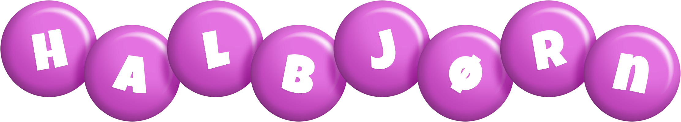 Halbjørn candy-purple logo