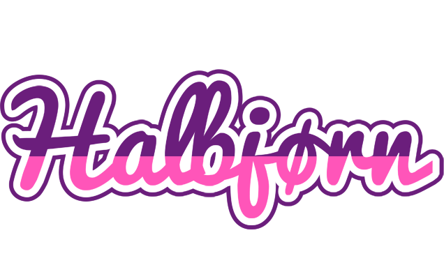 Halbjørn cheerful logo