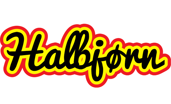 Halbjørn flaming logo