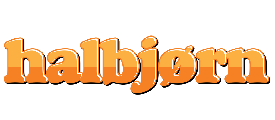 Halbjørn orange logo