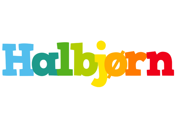 Halbjørn rainbows logo