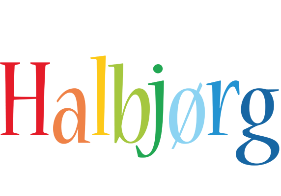 Halbjørg birthday logo