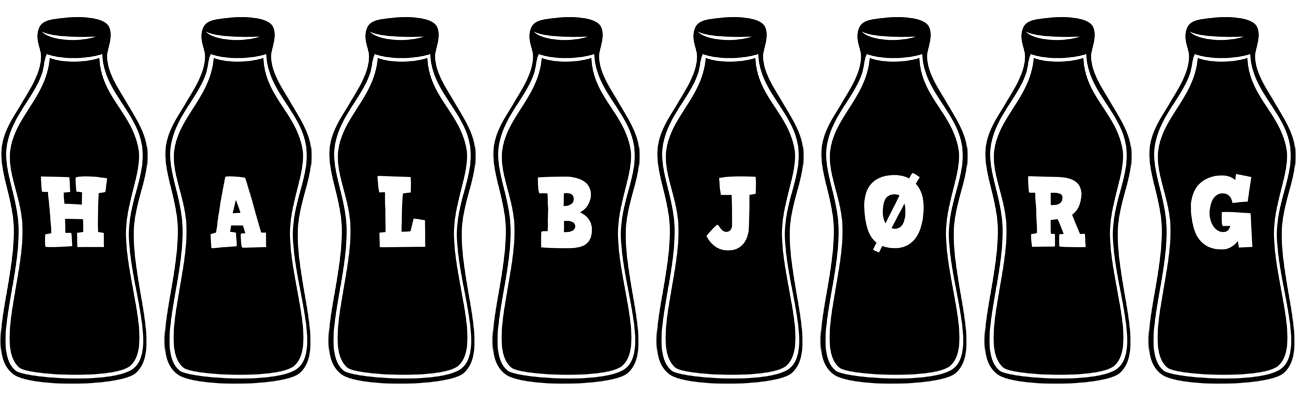 Halbjørg bottle logo
