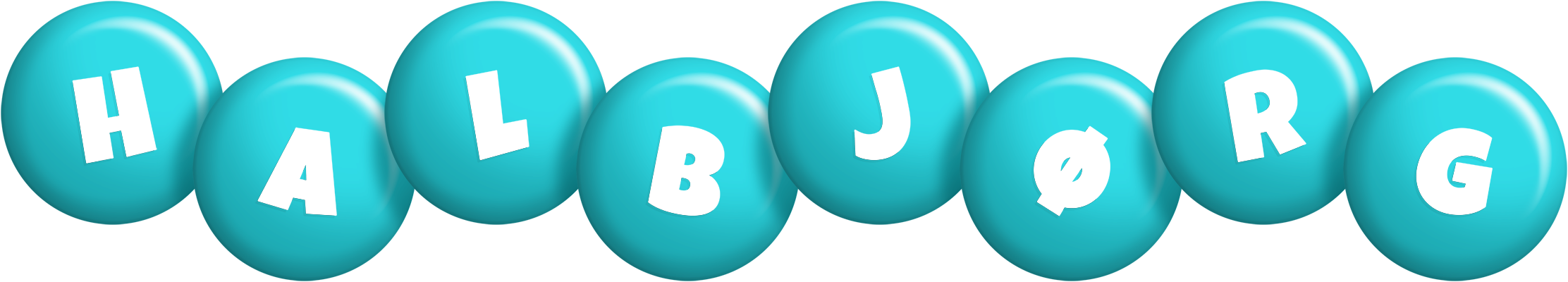 Halbjørg candy-azur logo
