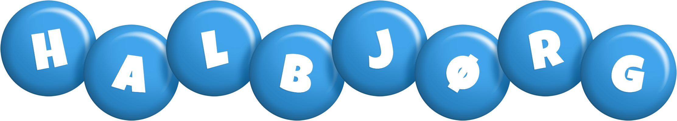 Halbjørg candy-blue logo