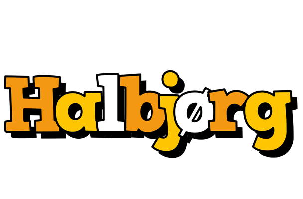 Halbjørg cartoon logo