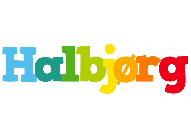 Halbjørg rainbows logo
