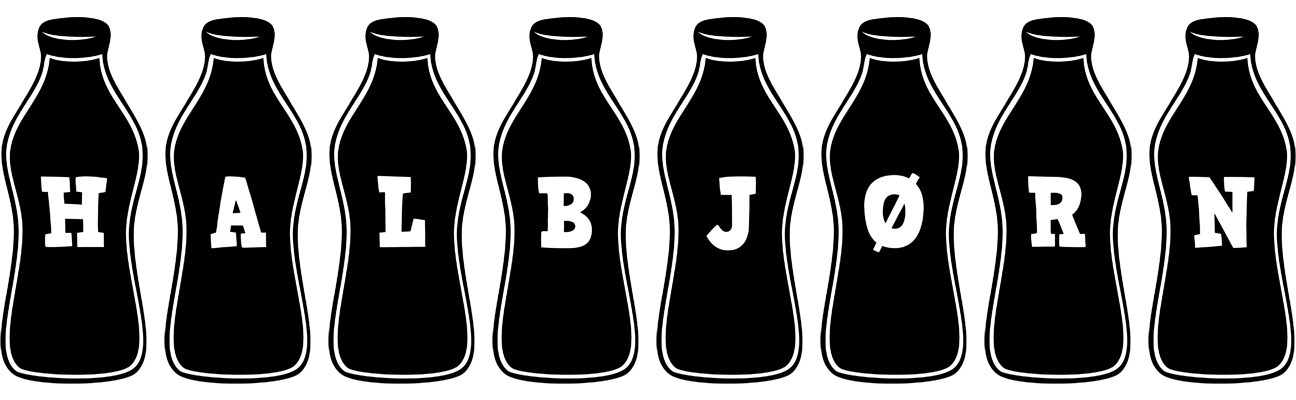 Halbjørn bottle logo