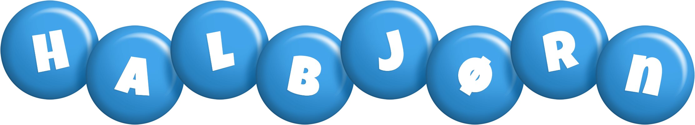 Halbjørn candy-blue logo
