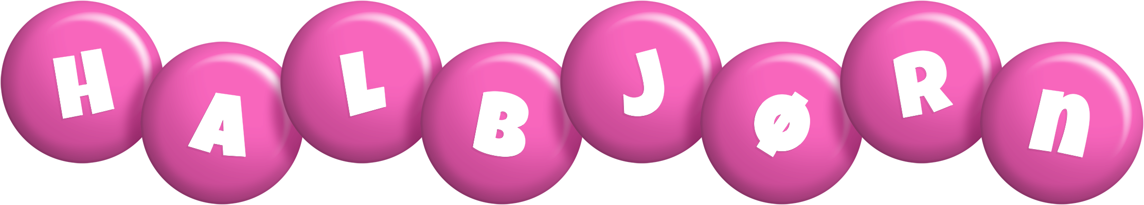 Halbjørn candy-pink logo