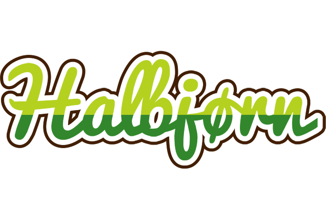 Halbjørn golfing logo
