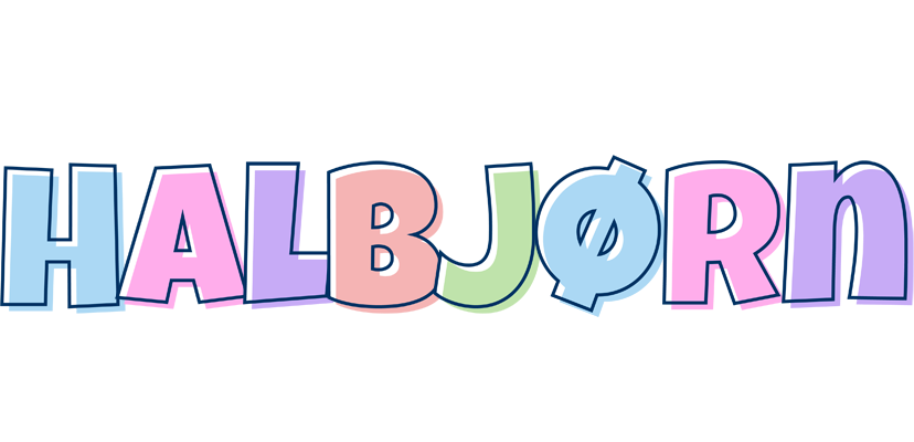 Halbjørn pastel logo