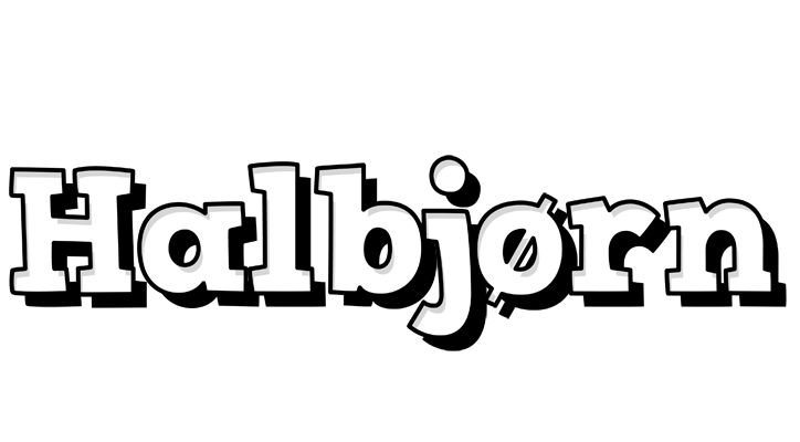 Halbjørn snowing logo