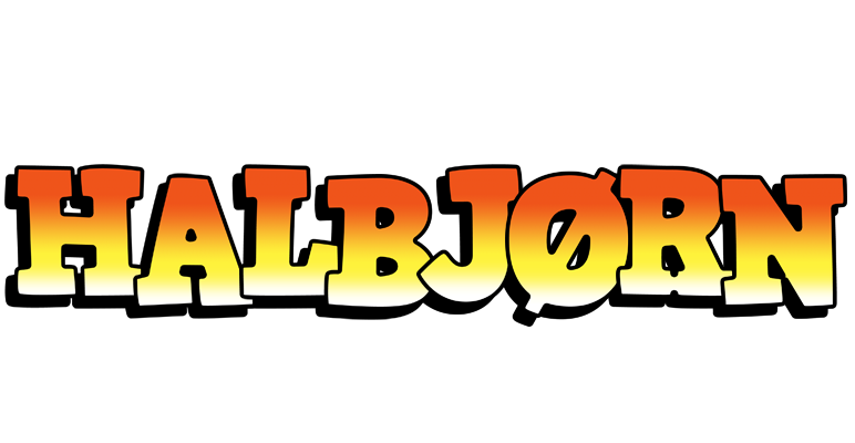 Halbjørn sunset logo