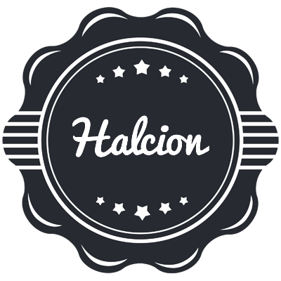 Halcion badge logo
