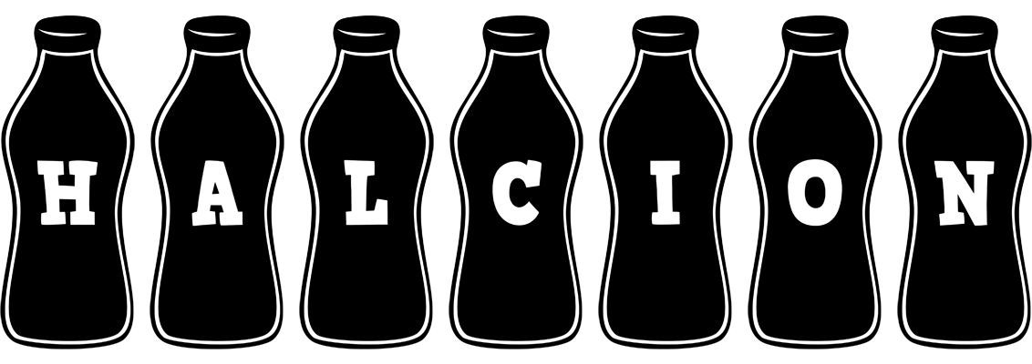 Halcion bottle logo