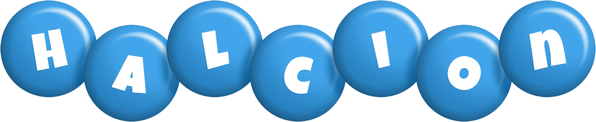Halcion candy-blue logo
