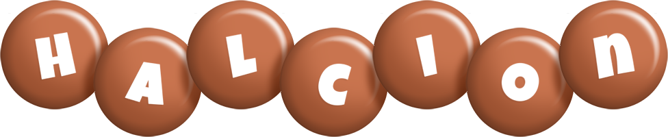 Halcion candy-brown logo