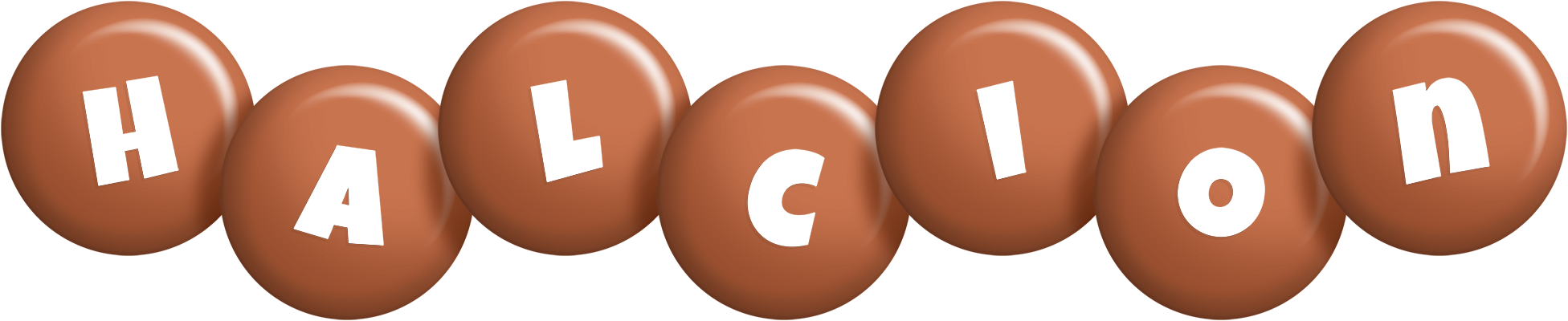 Halcion candy-brown logo
