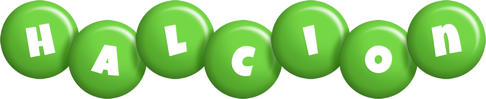 Halcion candy-green logo