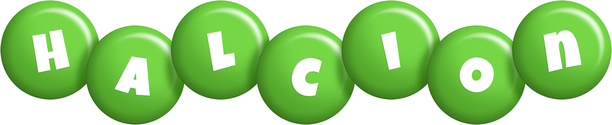 Halcion candy-green logo