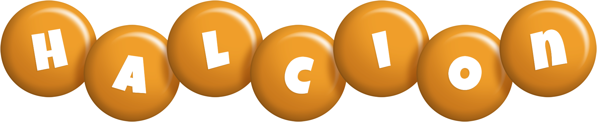 Halcion candy-orange logo