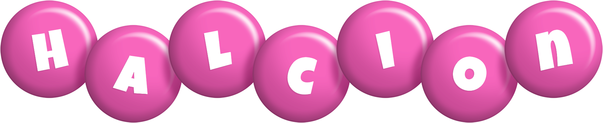 Halcion candy-pink logo