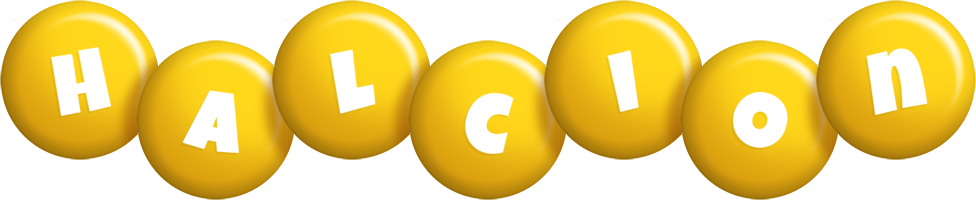 Halcion candy-yellow logo