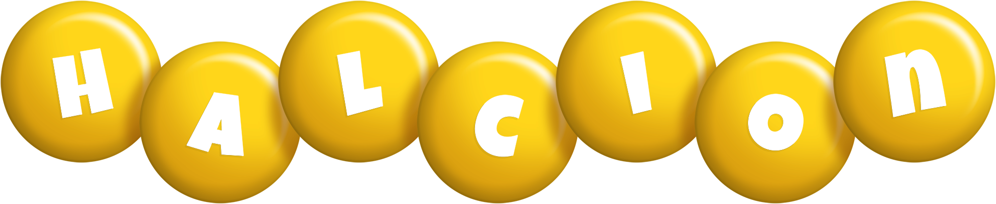 Halcion candy-yellow logo