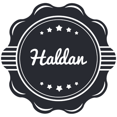 Haldan badge logo