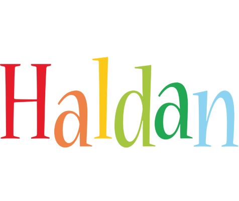 Haldan birthday logo