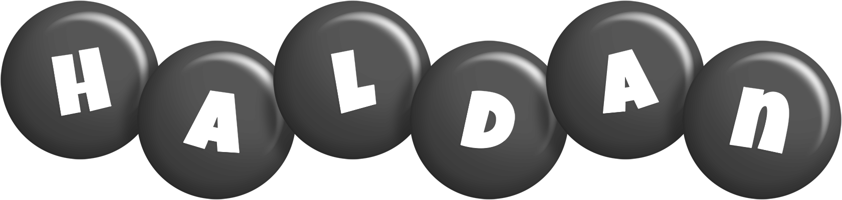 Haldan candy-black logo