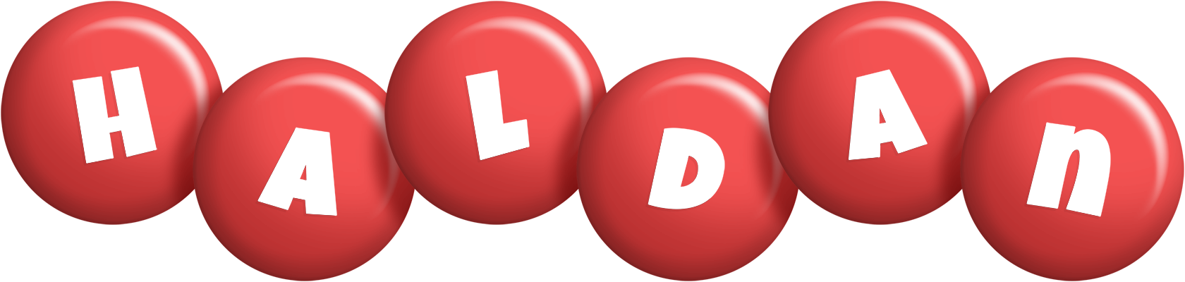 Haldan candy-red logo