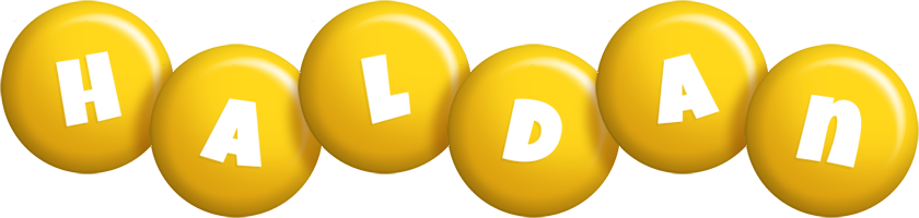 Haldan candy-yellow logo