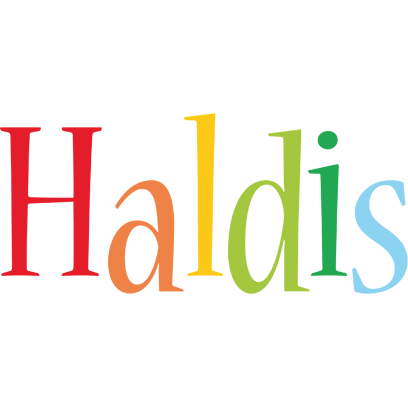 Haldis birthday logo