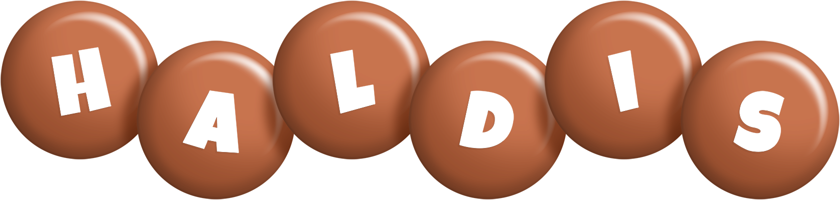 Haldis candy-brown logo