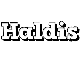 Haldis snowing logo