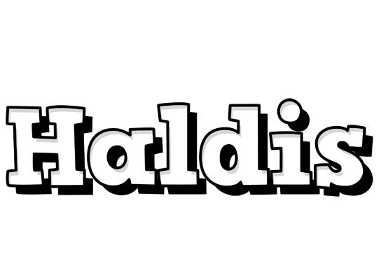 Haldis snowing logo