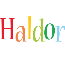 Haldor birthday logo